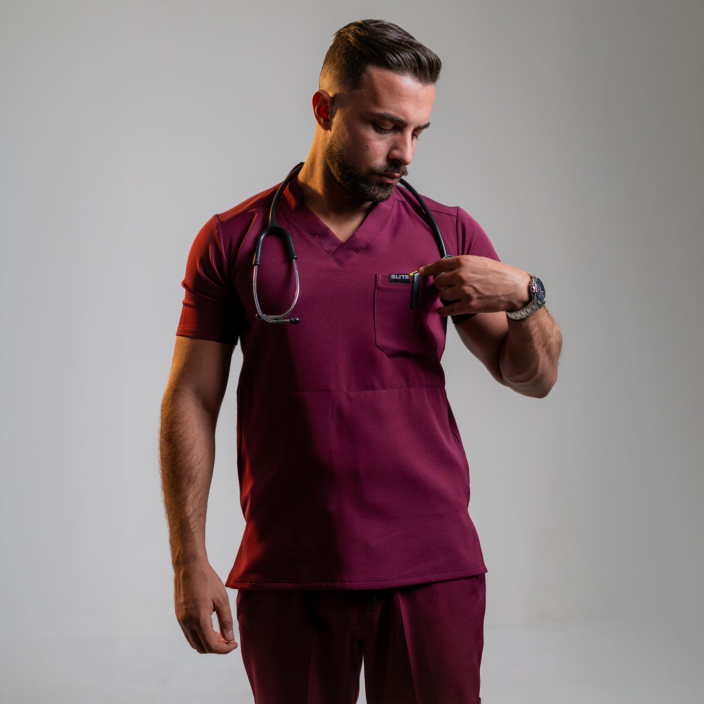 Athletic Fit - Aubergine | Homme