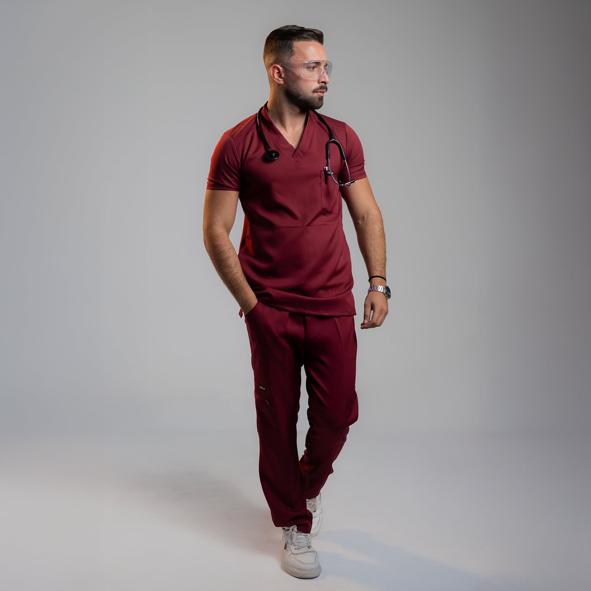 Athletic Fit - Burgendy | Homme